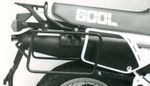 Support valises Tubulaire - noir
