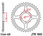  Standard Stahlritzel hinten 1843 - 428 Krone