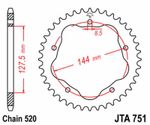  Stahl-Standard-Kettenrad hinten 751 - 520 - ohne Trägerplatte - Benötigt einen -nhalter Krone