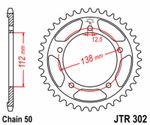 Standard Stahlritzel hinten 302 - 530 Krone