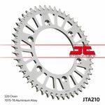  Aluminium Ultraleichtes selbstreinigendes Kettenrad 210-520 Krone