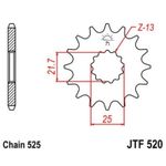  Steel Noise - Free Front 520 - 525 Gearbox output pinion