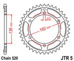  Standard Steel - 520 40 teeth Sprocket