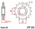 Výstupní ozubené kolo standard steel - 530 14 teeth
