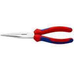 Pince à bec FIN DROITE PRO DEMI RONDE 200mm CHROME POIGNEE ERGONOMIQUE 26 15 200 MADE IN GERMANY