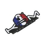Sticker plaque phare 80x40 mm BLEU,BLANC ROUGE