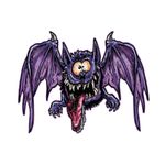  MINI TOTENKOPF FLEDERMAUS 60x80mm Aufkleberbogen