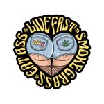  MINI LIVE FAST, SMOKE GRASS 60x80mm Aufkleberbogen