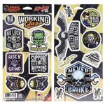 Planche de stickers BLUE COLLAR SERIES 300x150mm x2