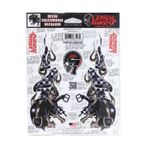 Planche de stickers RACE SKULLS DROIT GAUCHE 150x200mm