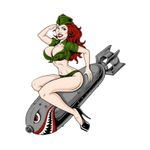 Planche de stickers MINI PIN UP BOMBE 60x80mm