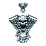 Planche de stickers MINI V - TWIN ENGINE SKULL 60x80mm