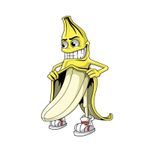 Planche de stickers MINI VILAIN BANANA 60x80mm