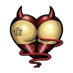 Planche de stickers MINI DEVIL ASS 60x80mm