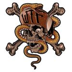 Planche de stickers MINI WTF SNAKE SKULL 60x80mm