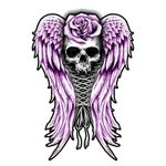 Planche de stickers MINI CORSET SKULL 60x80mm