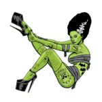 Planche de stickers MINI BRIDE OF FRANKENSTIEN 60x80mm