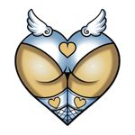 Planche de stickers MINI ANGEL ASS 60x80mm