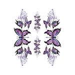 Planche de stickers PURPLE BUTTERFLY DROIT GAUCHE 150x200mm
