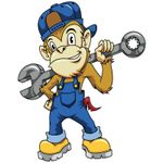 Planche de stickers MINI VILAIN SINGE CLE 60x80mm