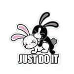 Planche de stickers MINI VILAIN LAPIN JUST DO IT 60x80mm