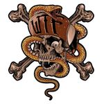 Planche de stickers WTF SNAKE SKULL 60x80mm