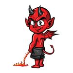 Planche de stickers MINI LIL DEVIL 60x80mm