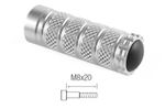  M8x20 zilver Voetsteun