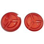 Protection Moteur (2 pièces) aluminium rouge