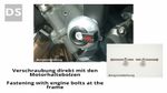  Befestigungsset schwarz Schutz Motor