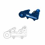 Support disque de frein arrière Offroad MM 220 HVA bleu incl adapt enduro