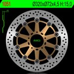 BRAKES zwevende Remschijf Rond