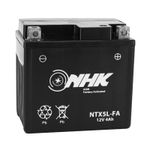 Batterie 12V 4 Ah NTX5L FA SANS ENTRETIEN PRETE A EMPLOI Lg115xL72xH107mm ACTIVEE EN USINE QUALITE PREMIUM - EQUIVALENT YTX5L - BS
