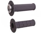  Universal Half-Waffle Lock-On - Graphite/Zilver Handgrepen