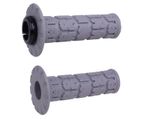 Poignées de guidon Rogue SX - MX V2 Lock - On gris argent