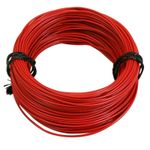 Cable électrique FIL 1,00mm2 12 - 10 MULTIBRIN ROUGE 50M