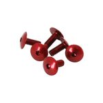  SCHRAUBE KUGELKOPF KAROSSERIE - VERKLEIDUNG ABDECKUNG DIAM 6x15 mm ROT Motorrad-Schraubenkit