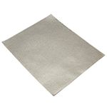 Plaque adhésive pare-chaleur PROTECTION ISOLANTE EN TISSU VERRE ALUMINIUM 250x200mm