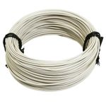 Cable électrique FIL 1,00mm2 12 - 10 MULTIBRIN BLANC 50M