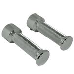 Repose-pieds PILOTE ROND ACIER CHROME