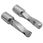 Repose-pieds PILOTE TORSADE ACIER CHROME