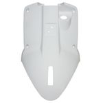 Tablier de carénage arrière CARENAGE-TABLIER AR SCOOT ADAPTABLE MBK 50 BOOSTER 2004+-YAMAHA 50 BWS 2004+ BLANC BRILLANT (VENDU SANS CACHE PLAQUE NUMERO) -P2