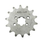  PIGNON 50 A BOITE ADAPTABLE DERBI 50 SENDA EURO 2 + EURO 3, GPR-GILERA 50 SMT, RCR 420 14 DTS -P2R- Getriebeabtriebsritzel
