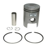  PISTON SCOOT ADAPTABLE KYMCO 50 DINK 2T, TOP BOY 2T, SUPER 9-HONDA 50 SFX, BALI (DIAM 39) -P2R PISTON GRAPHITE- Kolben-Satz