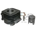  CYLINDER SCOOT ADAPTABLE MBK 50 BOOSTER, STUNT-YAMAHA 50 BWS, SLIDER -P2R GUSS MIT GRAPHIT-KOLBEN- Zylinder-Kolben Satz
