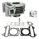  ZYLINDER SCOOT ANPASSBAR PEUGEOT 50 KISBEE 4T 2010+, DJANGO 4T (DIAM 39 mm - ACHSE DES KOLBENS 10 mm) -P2R- Zylinder-Kolben Satz