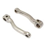  ENTRAXE 125mm ACIER CHROME PAIRE Trapasarm