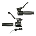  THROTTLE-BRAKE HANDLE CYCLO ADAPTABLE PEUGEOT 103 MVL-SP NEW MODEL WITH DECOMPRESSION LEVER AND BLACK STARTER (PAIR) -P2R Throttle