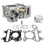  ZYLINDER SCOOTER ANPASSBAR MBK 50 BOOSTER X, OVETTO, NITRO 4T - YAMAHA 50 NEO'S, AEROX 4T 3 VENTILE (DIAM 38 mm) -P2R- Zylinder-Kolben Satz