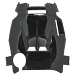  SCOOTER WHEEL ARCH FAIRING ADAPTABLE MBK 50 NITRO 1997+2012-YAMAHA 50 AEROX 1997+2012 GLOSS BLACK (RACING DESIGN) -P2R- Wheel arch
